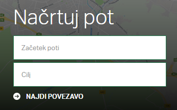 Prikaz kvadratka "načrtuj pot"