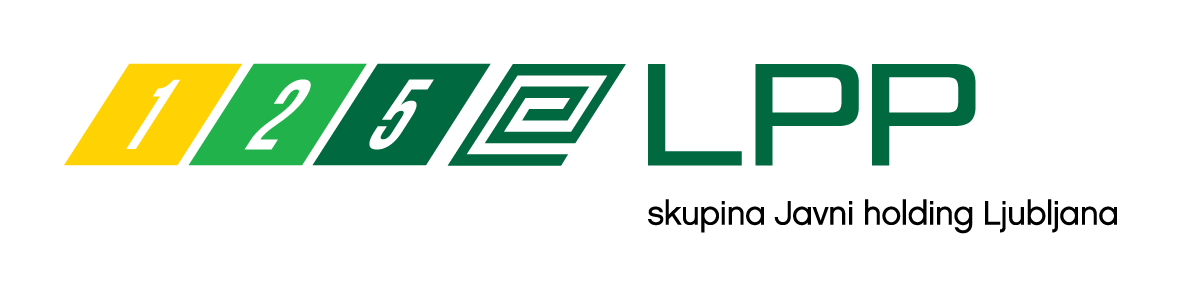 Jubilejni logotip ob 125 let podjetja LPP